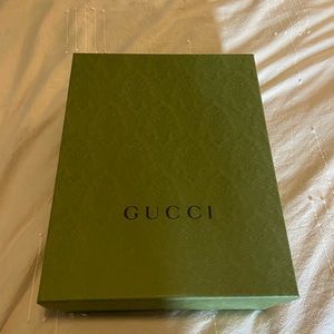 Patterned Green Gucci Box (empty)